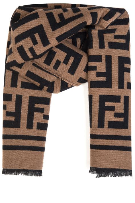 fendi wool scarf uk|fendi scarf with fur trim.